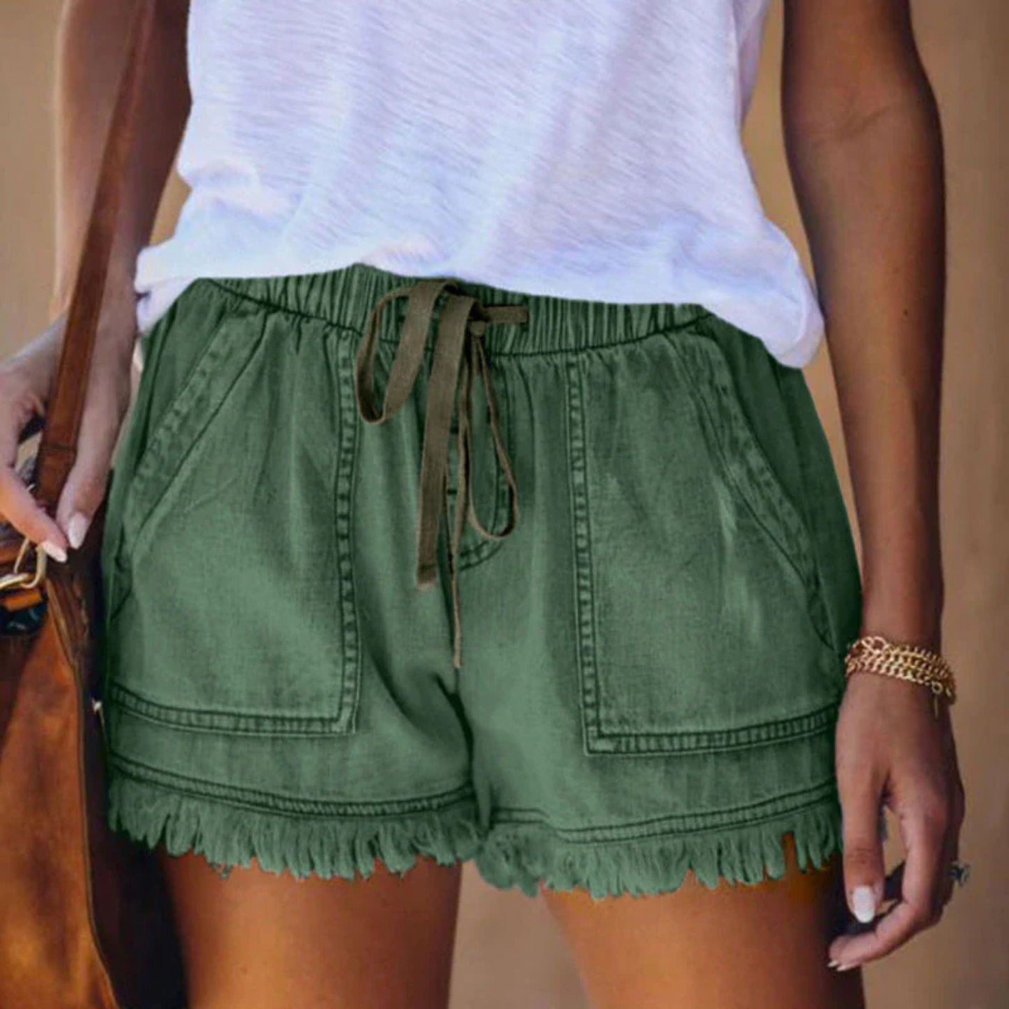 Femmes Short Décontracté | Tissu Robuste Coupe Confort