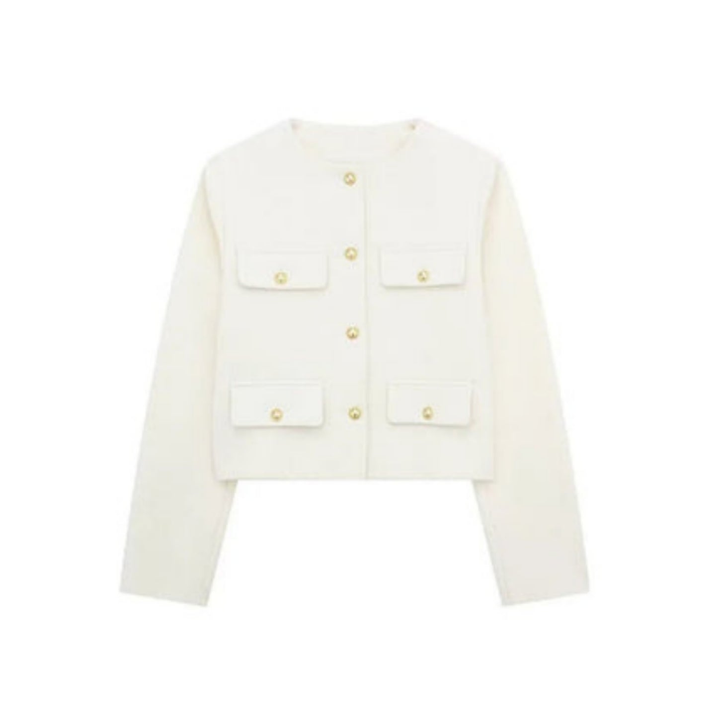 Audriélle | Veste Courte Pour Femme | Boutons Dorés