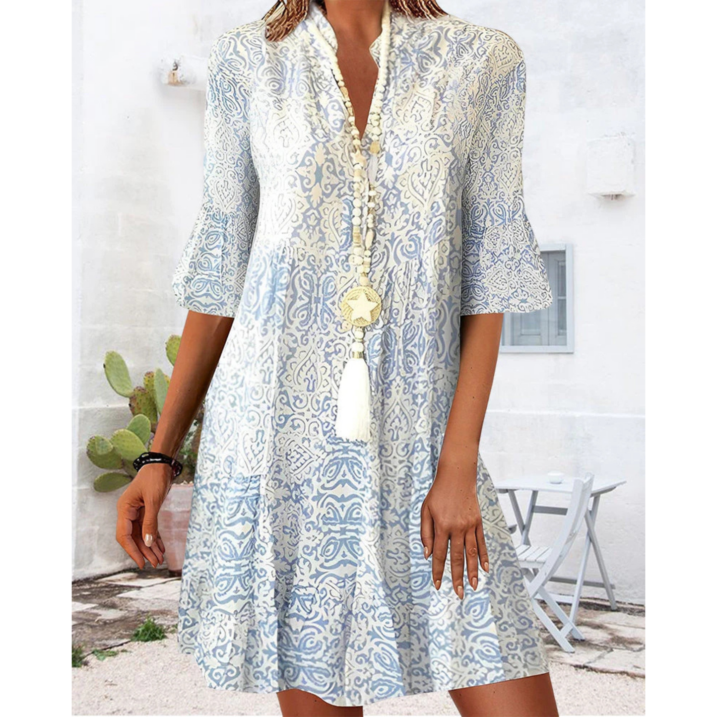 Femmes Robe Longue | Style Ibiza Blanc