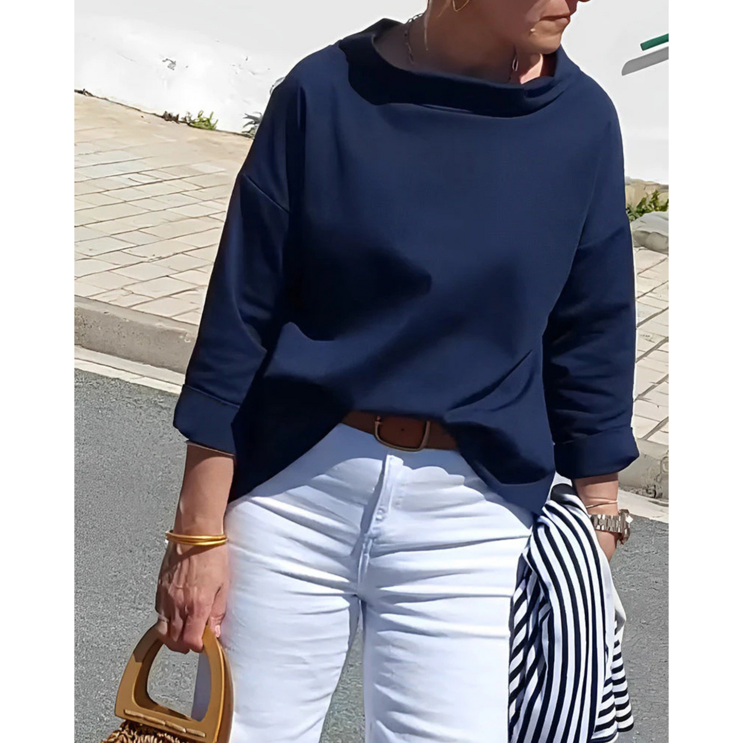 Femmes Haut Chic | Col V Et Manches Longues