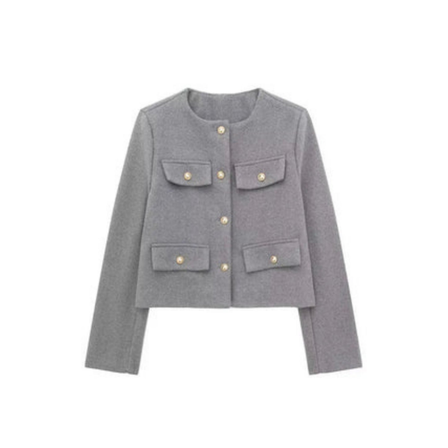 Audriélle | Veste Courte Pour Femme | Boutons Dorés