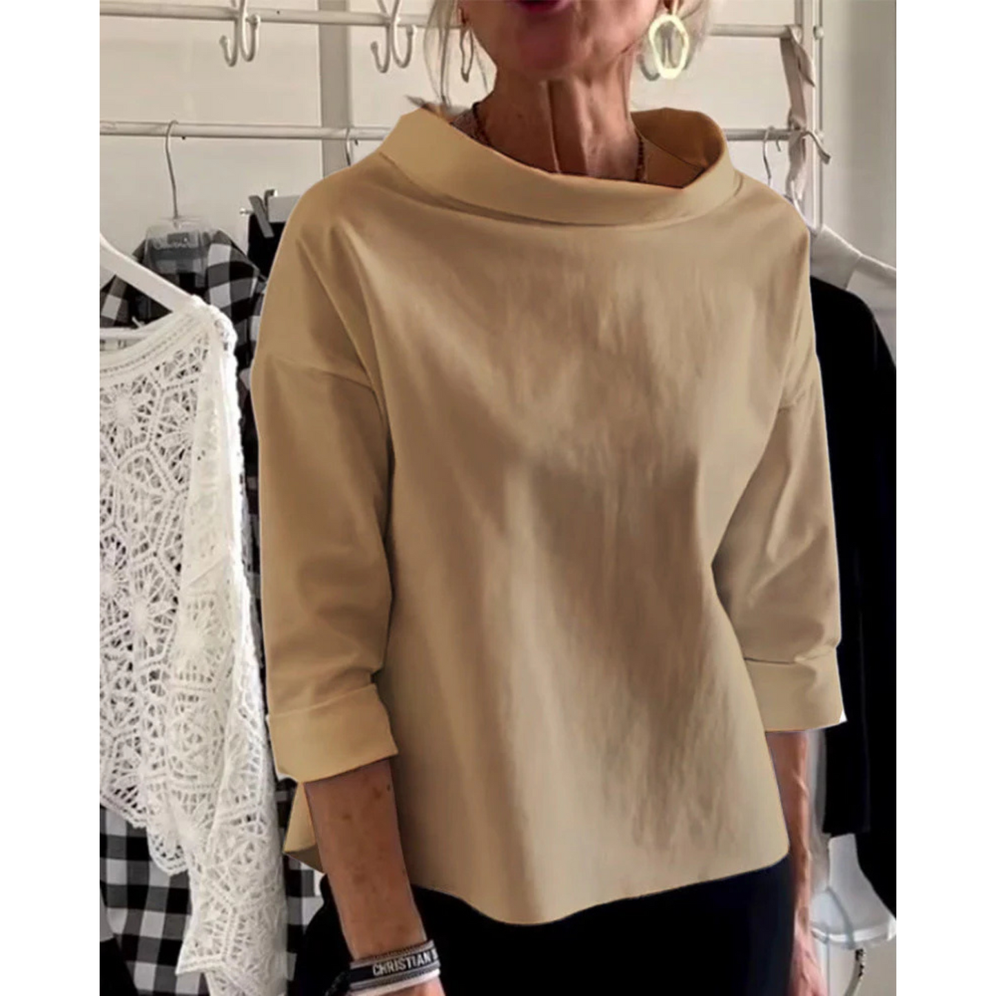 Femmes Haut Chic | Col V Et Manches Longues