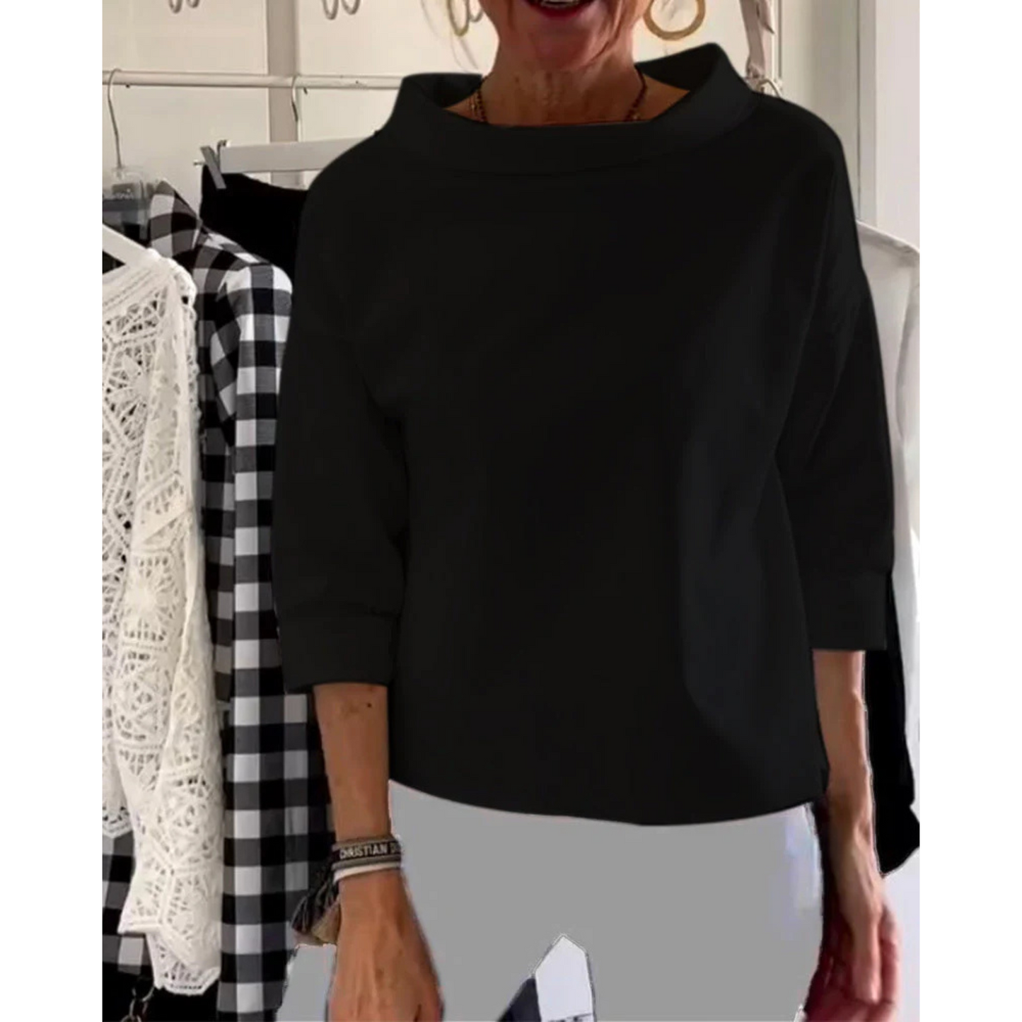 Femmes Haut Chic | Col V Et Manches Longues