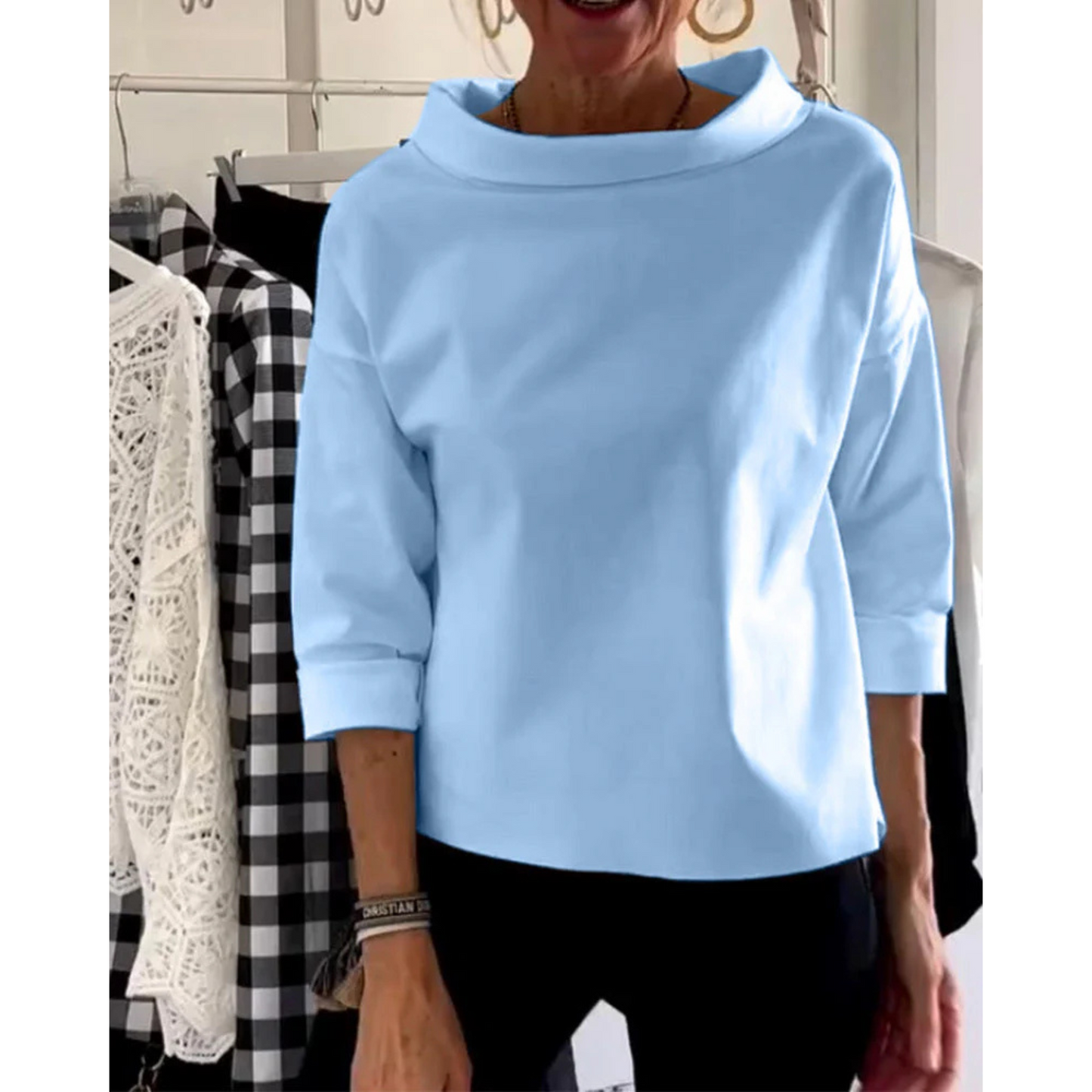 Femmes Haut Chic | Col V Et Manches Longues