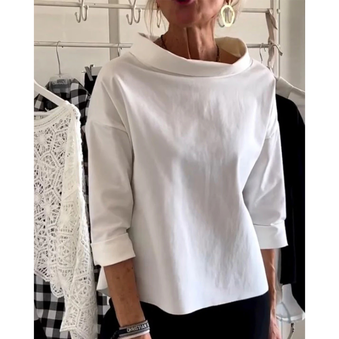 Femmes Haut Chic | Col V Et Manches Longues