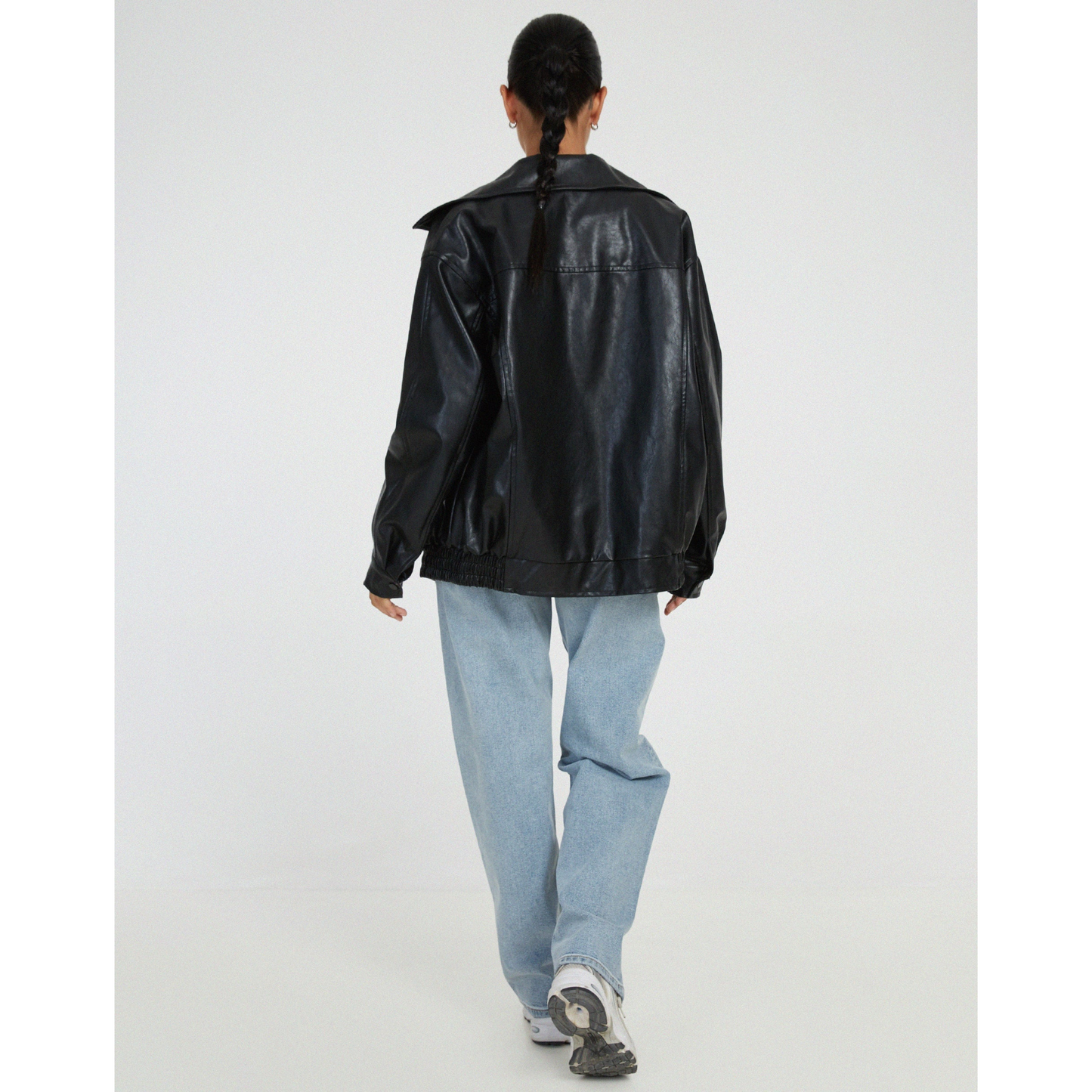 Tifaine | Veste Femme | Simili Cuir Coupe Oversize