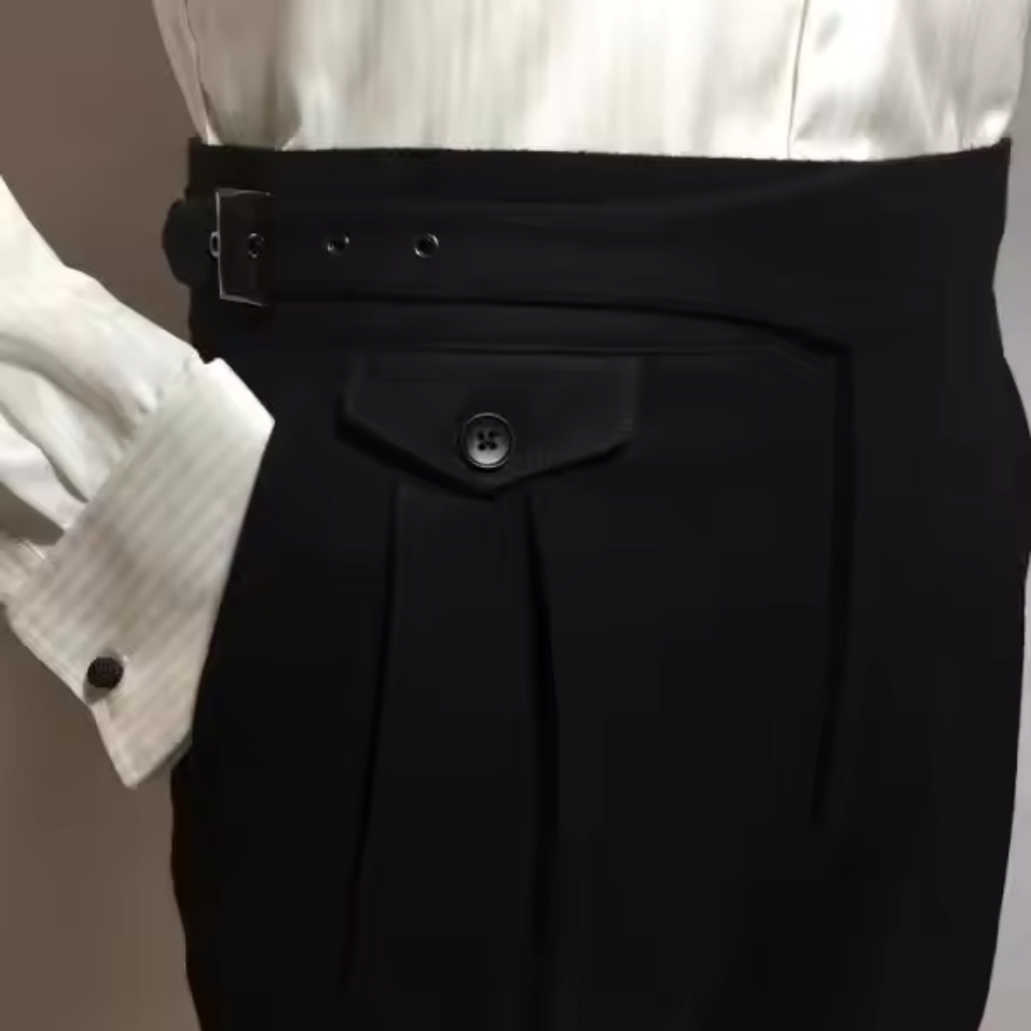 Ignace | Homme Pantalon Taille Haute | Coupe Ajustée et Confort