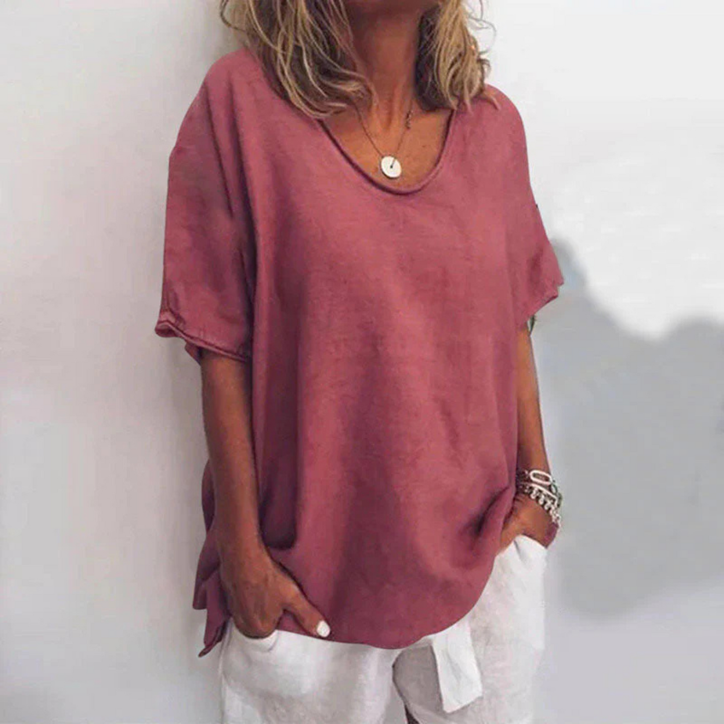Femmes Blouse Ample Confortable | Manches Longues