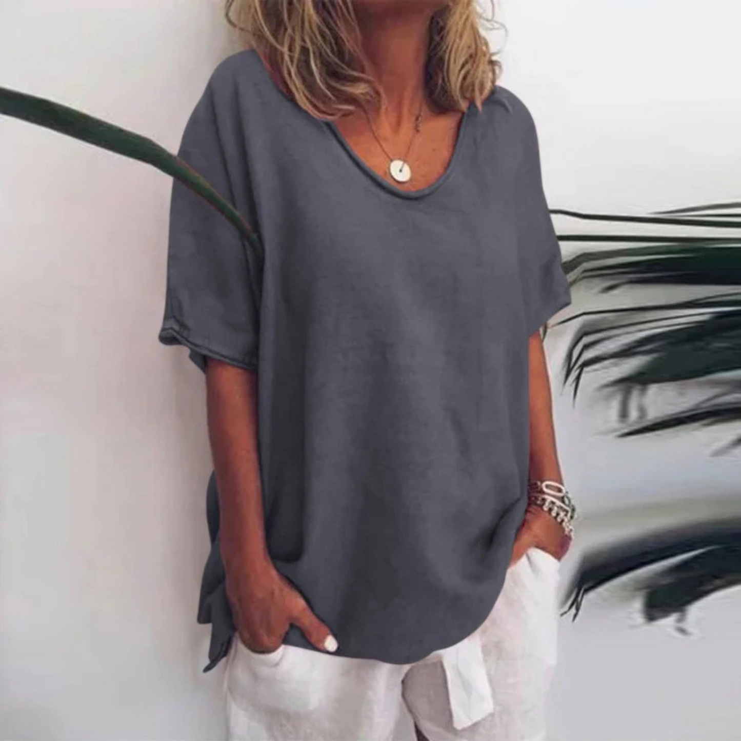 Femmes Blouse Ample Confortable | Manches Longues