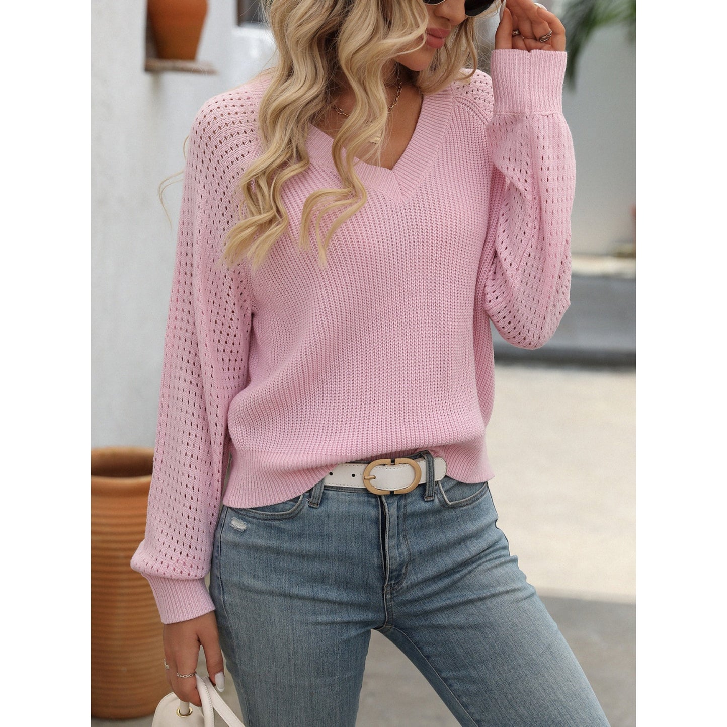 Maelynn | Pull Décontracté Pour Femme | Confortable Col V