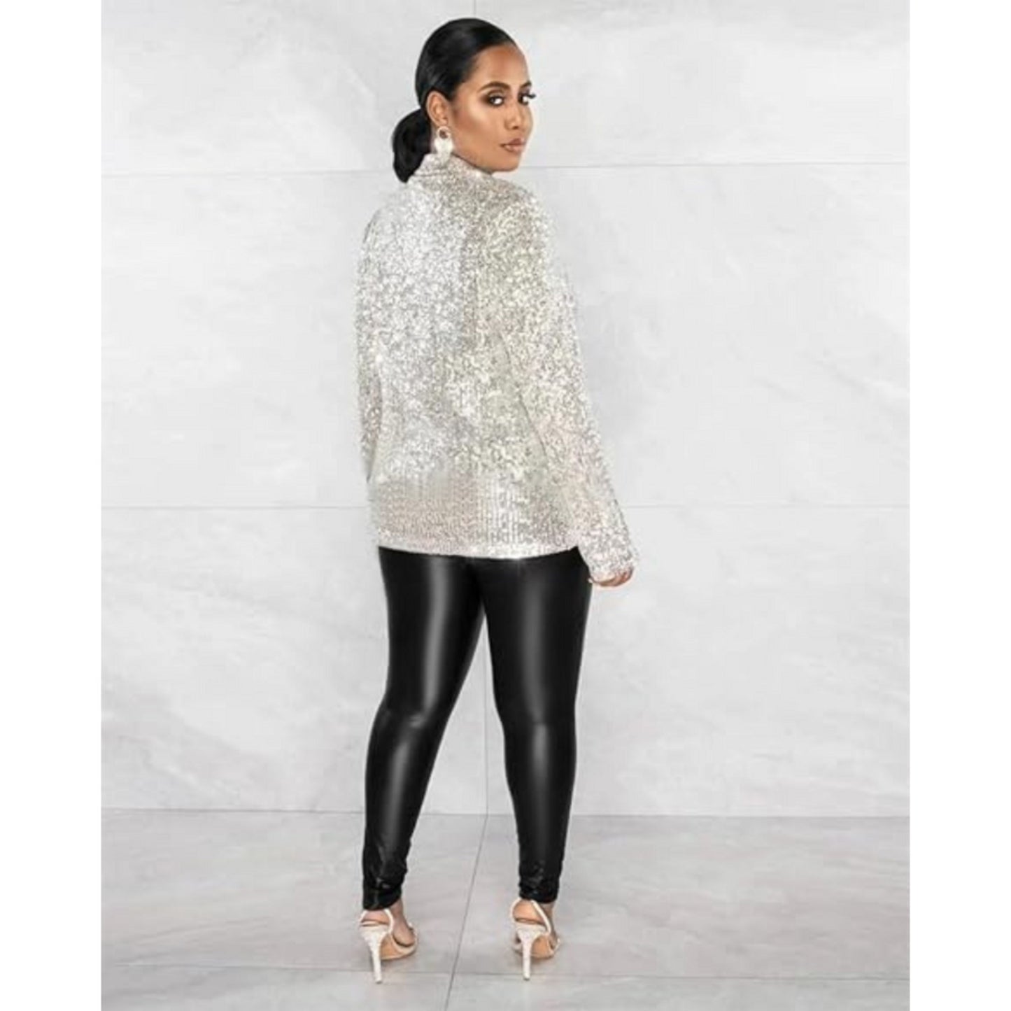Femmes Blazer Ruché | Paillettes