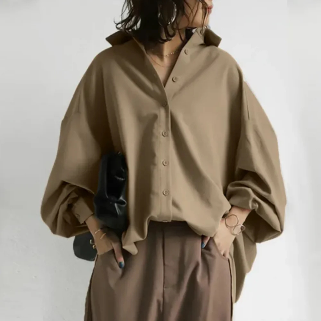 Evelia | Chemise Oversized Boutonnée Chic