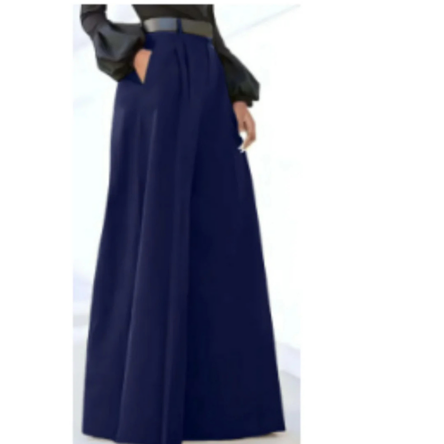Femmes Pantalon Large | Couleur Unie
