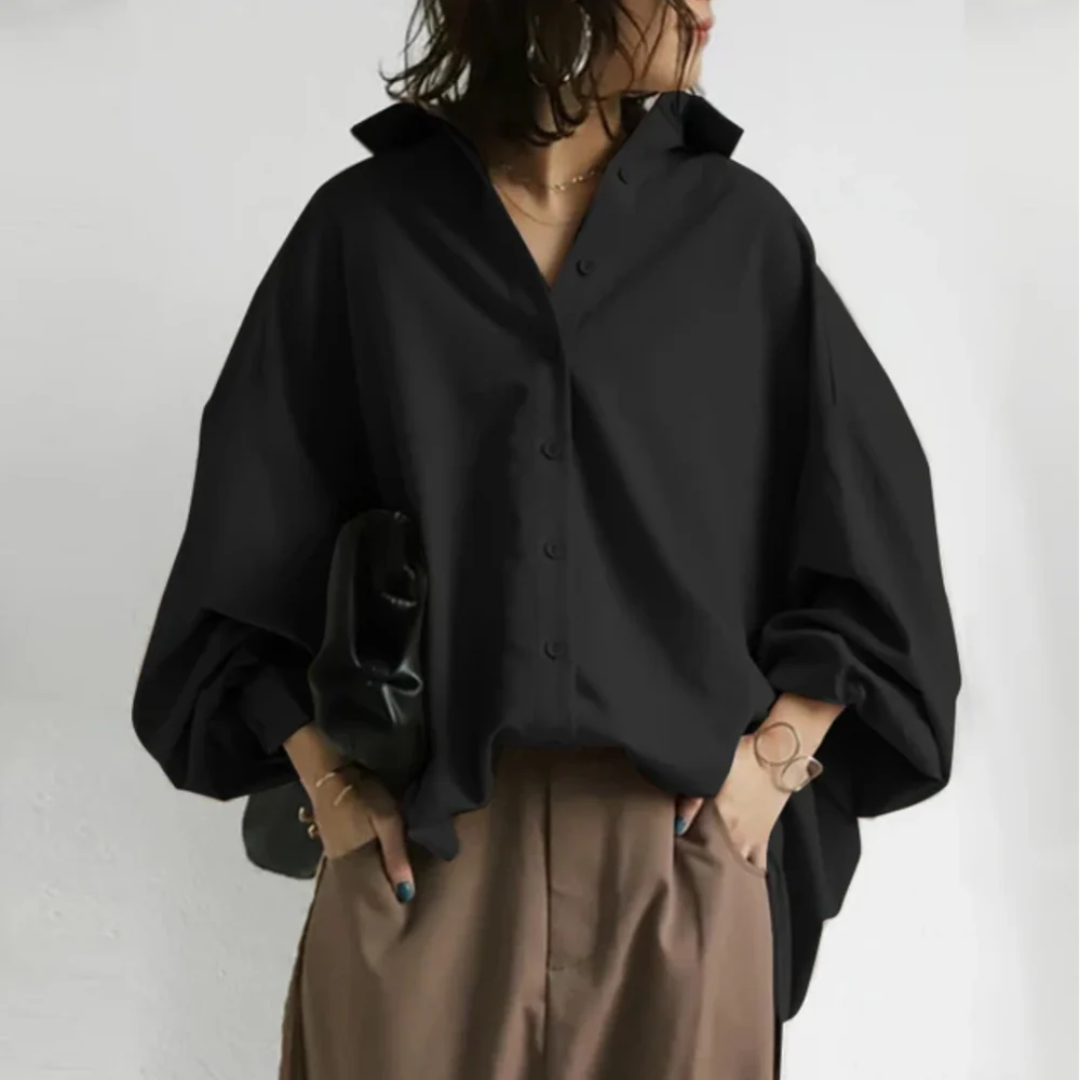 Evelia | Chemise Oversized Boutonnée Chic