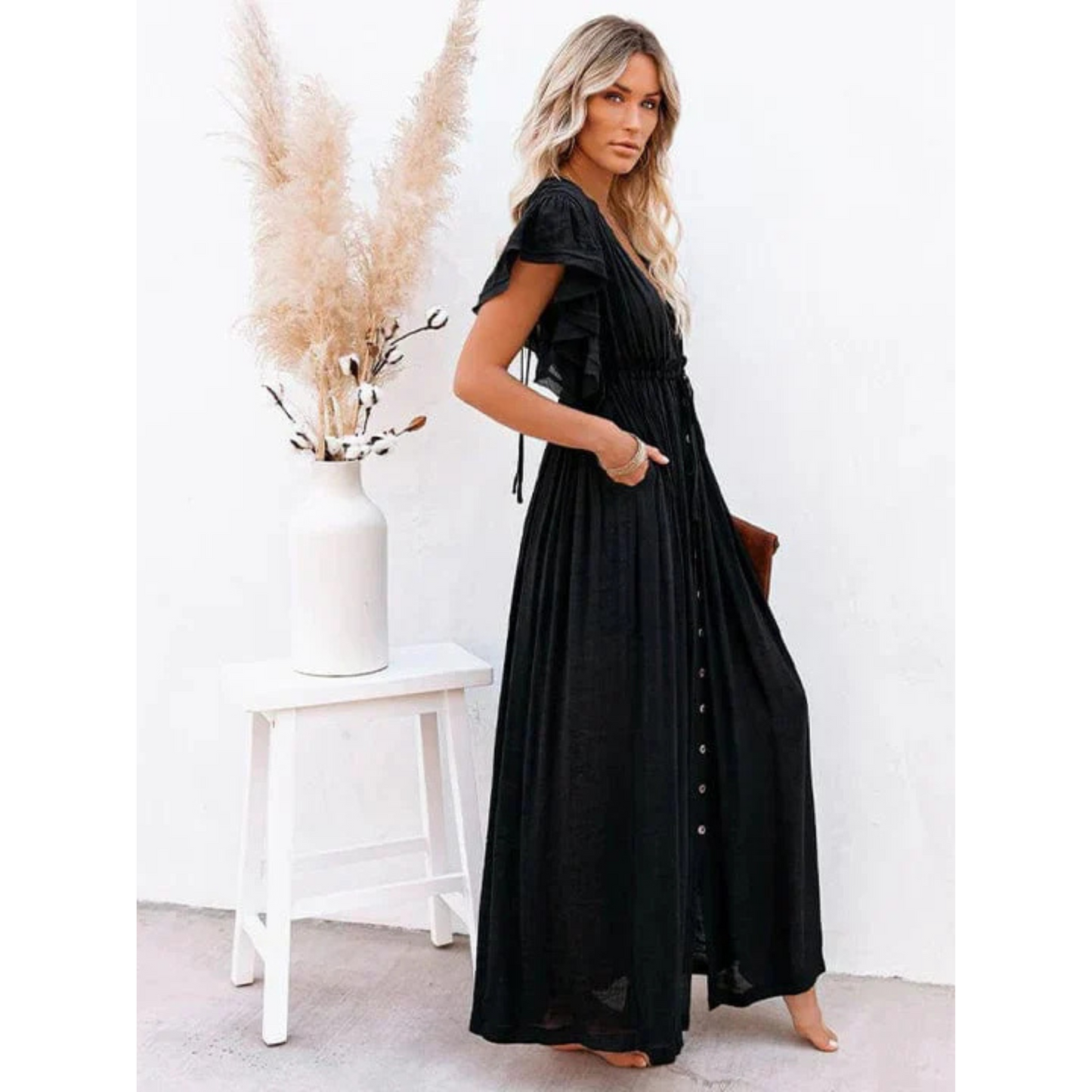 Femmes Robe Maxi Ibiza | Coupe Fluide