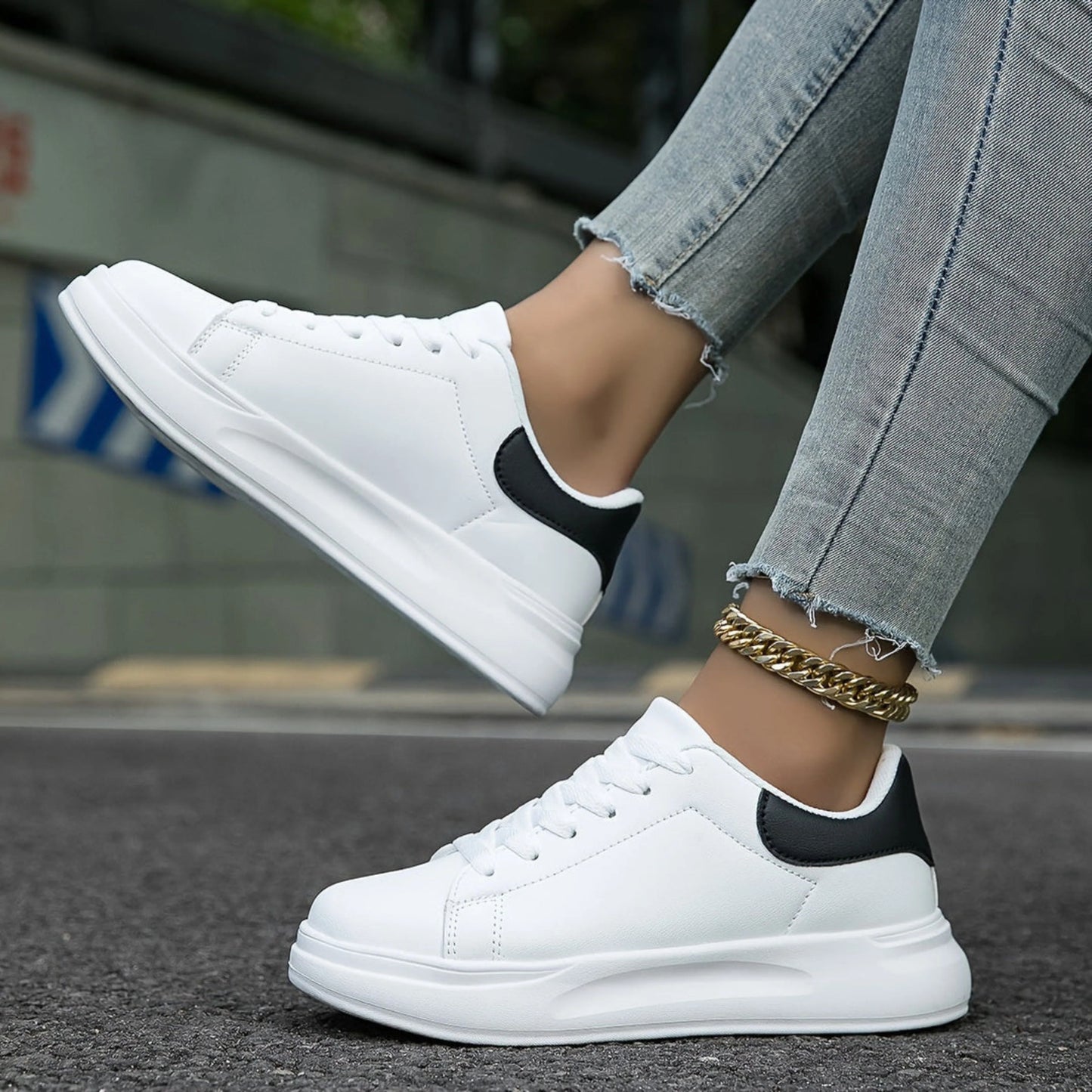 Femmes Baskets Blanches | Cuir Propre