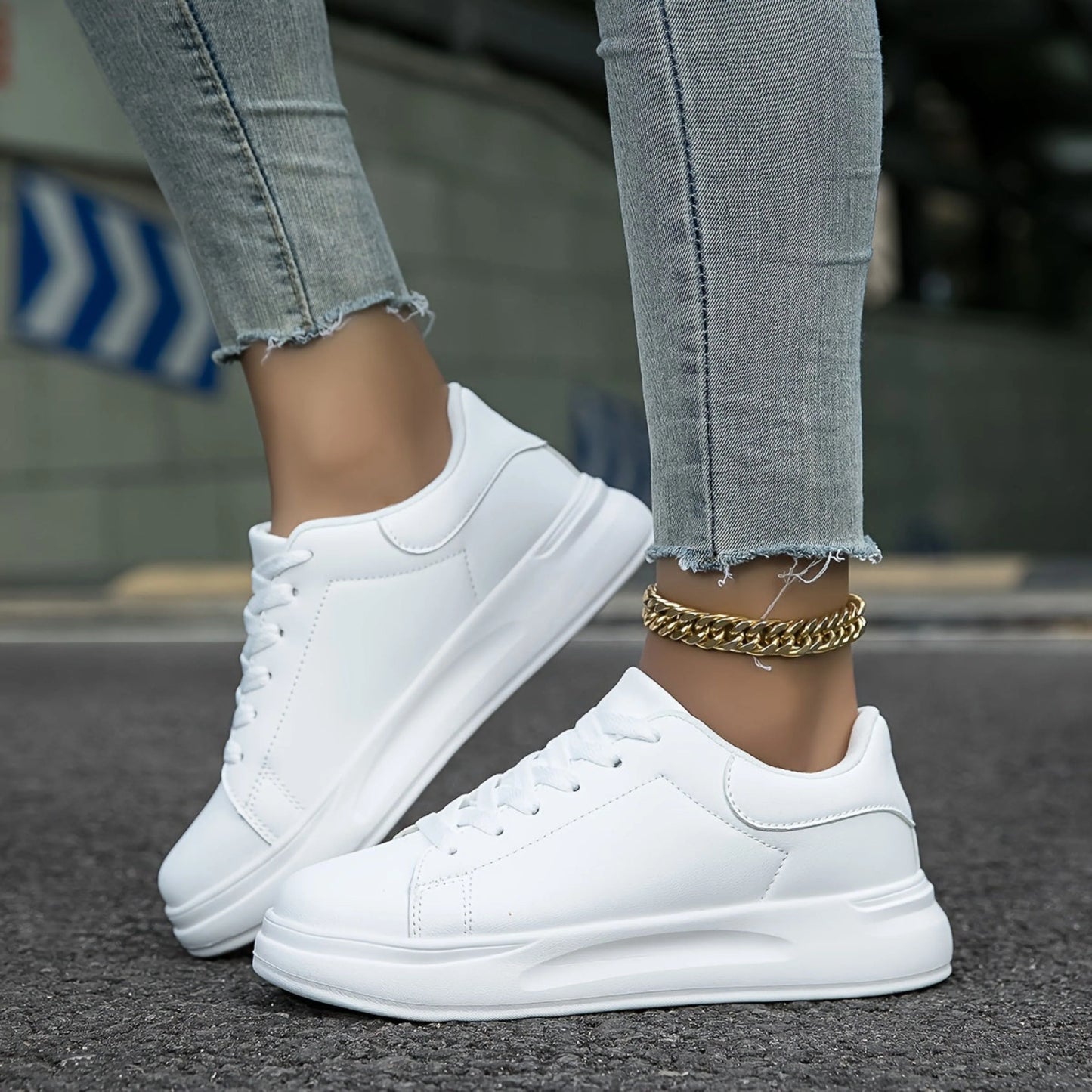 Femmes Baskets Blanches | Cuir Propre