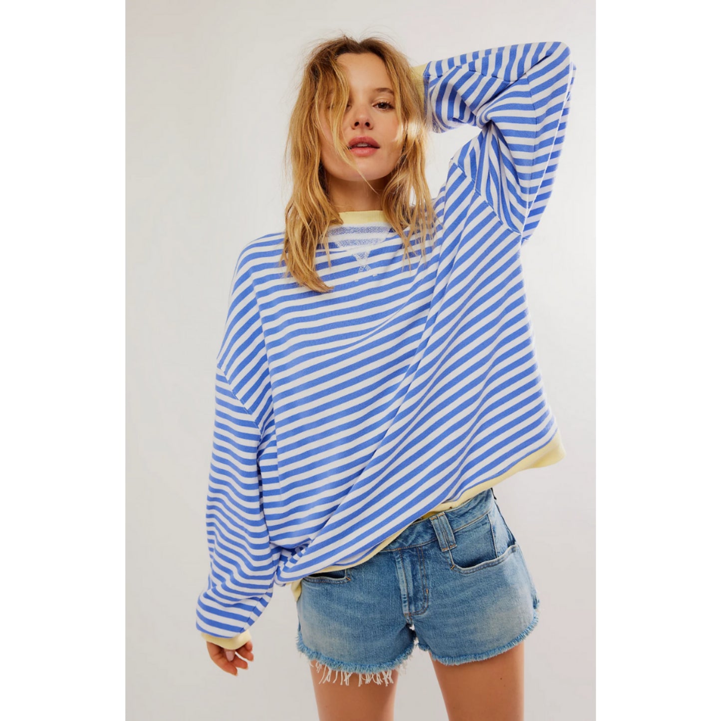 Olivie | Sweat À Rayures Pour Femme | Coupe Oversize