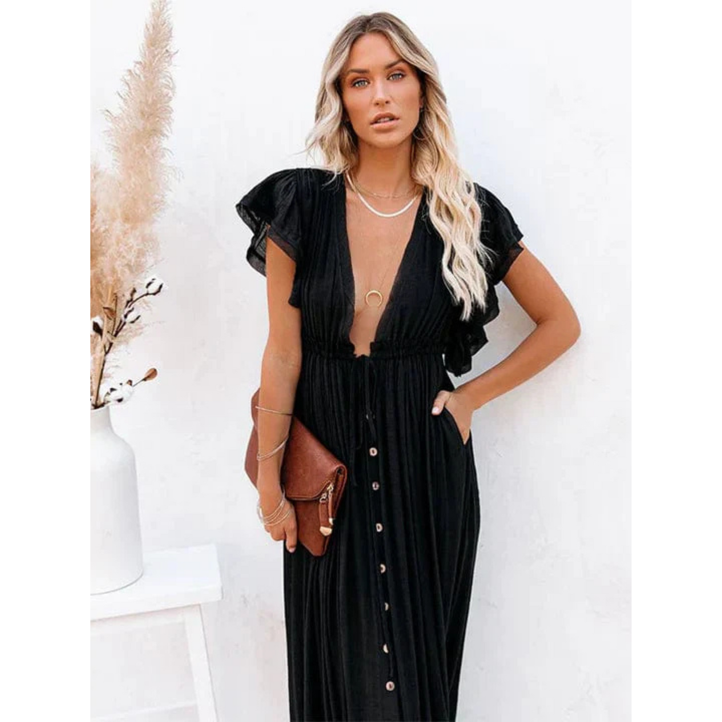 Femmes Robe Maxi Ibiza | Coupe Fluide