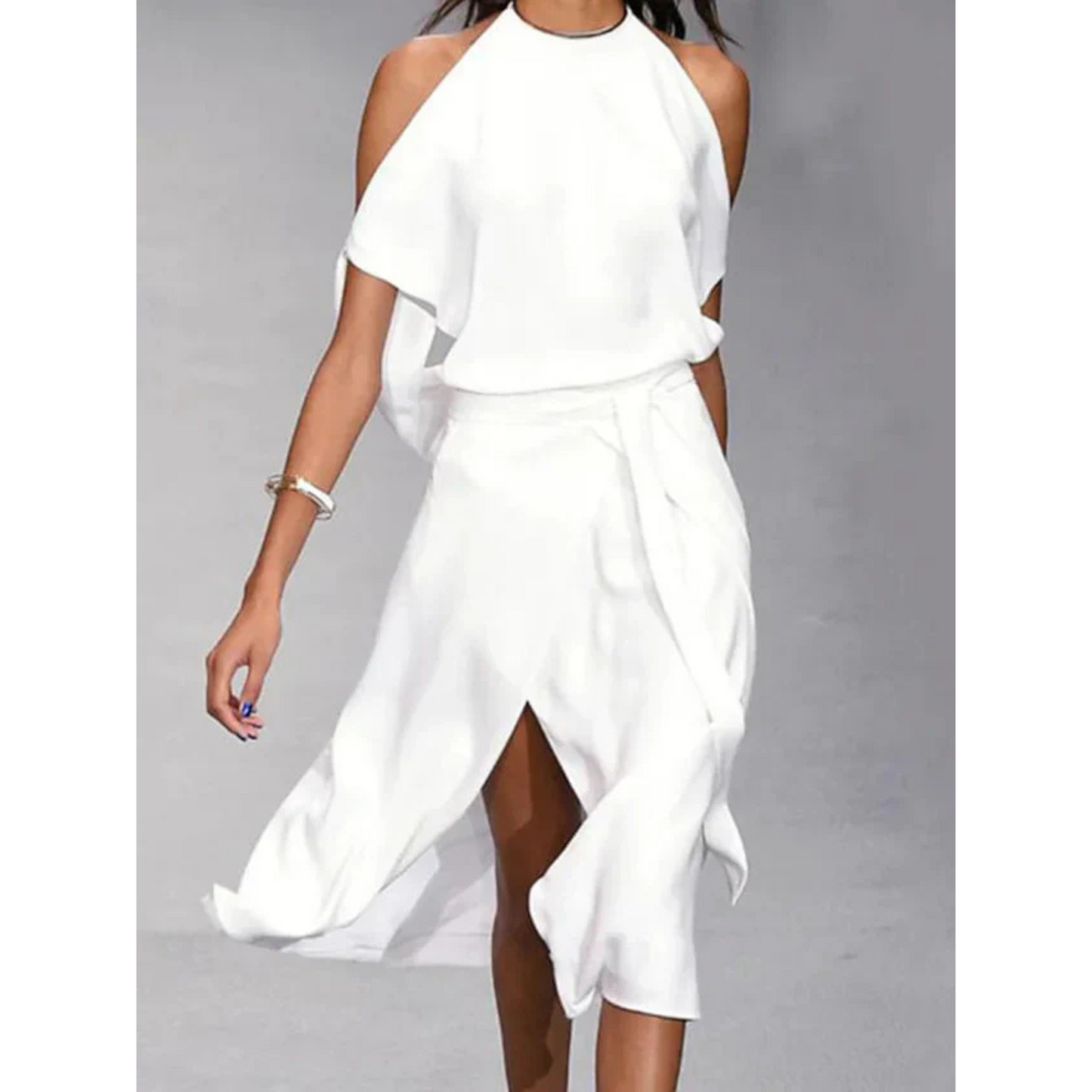 Femmes Robe | Épaules Dégagées Moderne