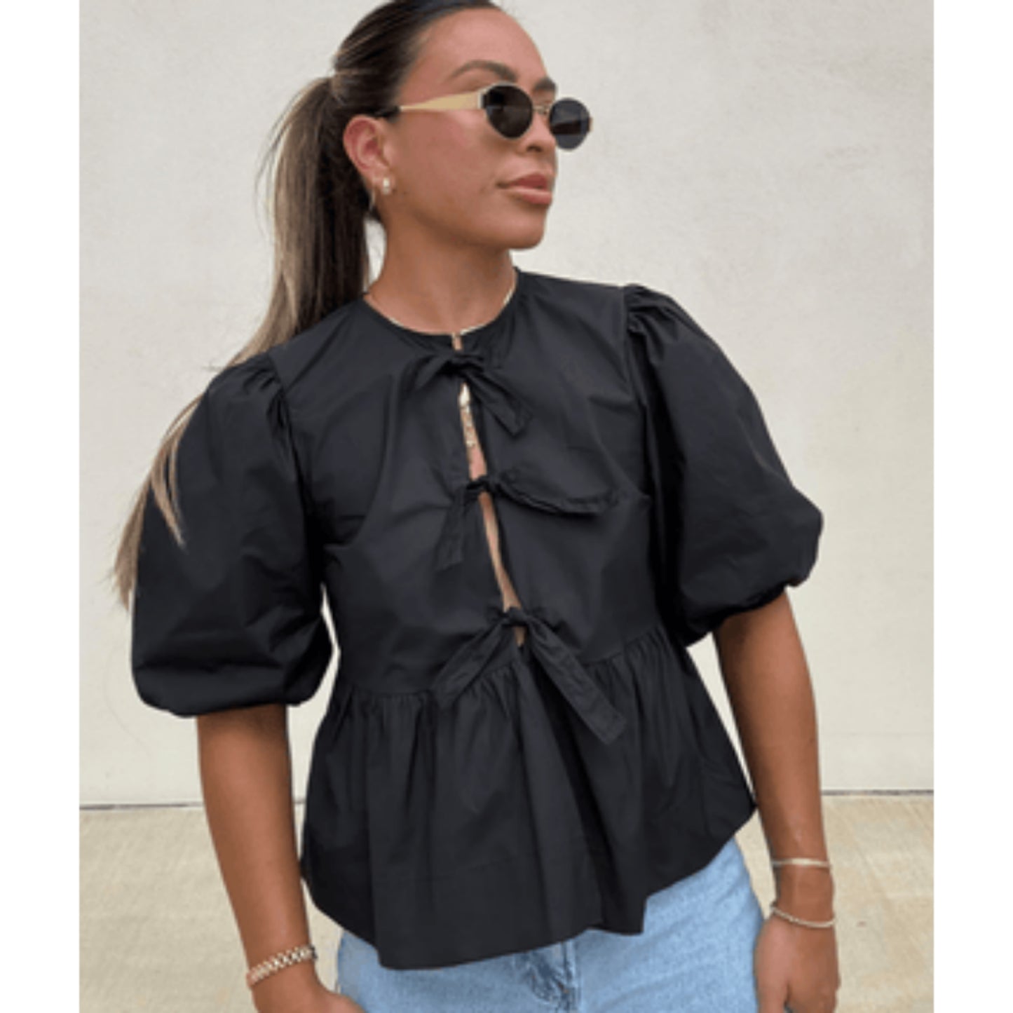 Charee | Blouse Tendance Pour Femme | Manches Bouffantes