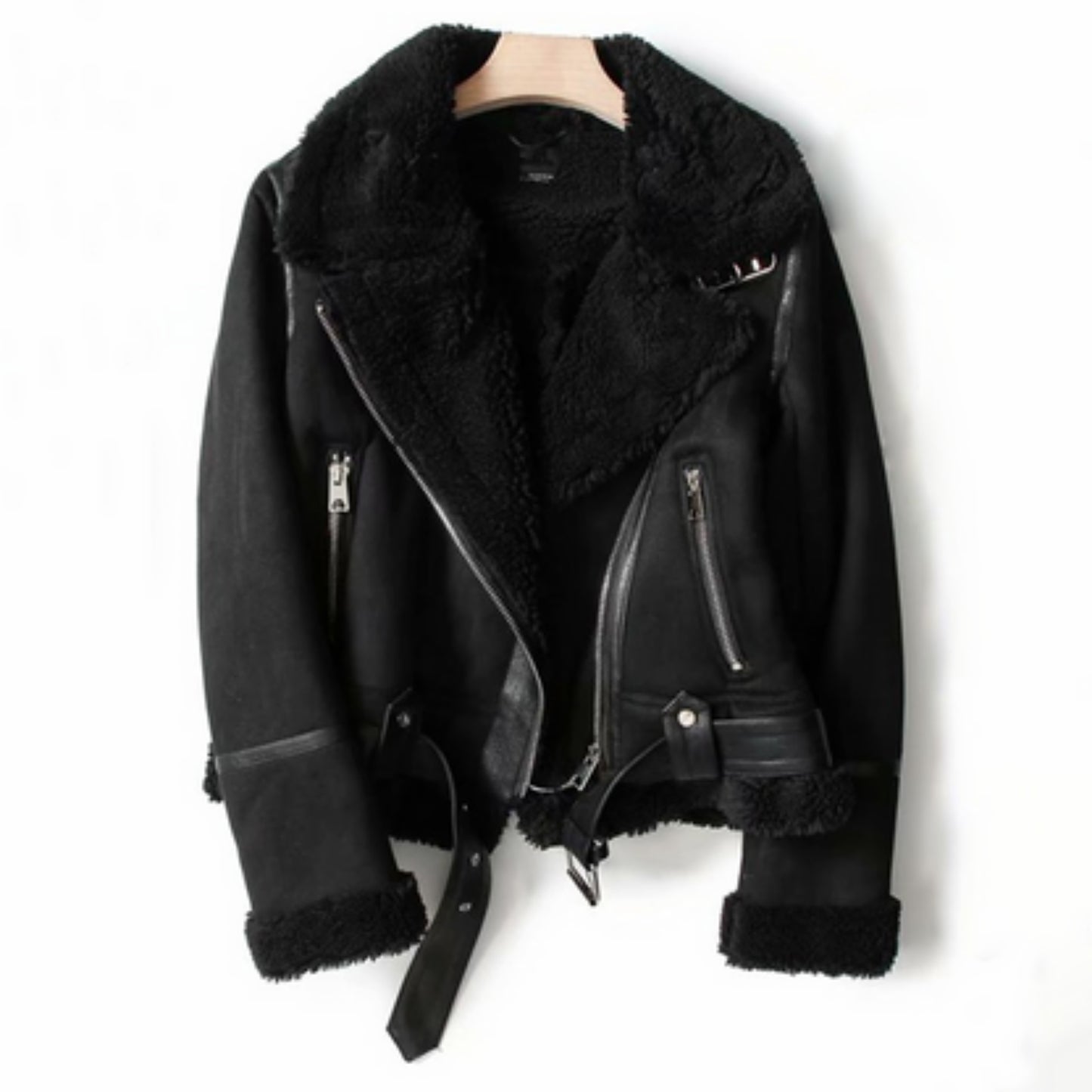 Athénaïs | Veste Biker D'hiver Pour Femme | Chaud
