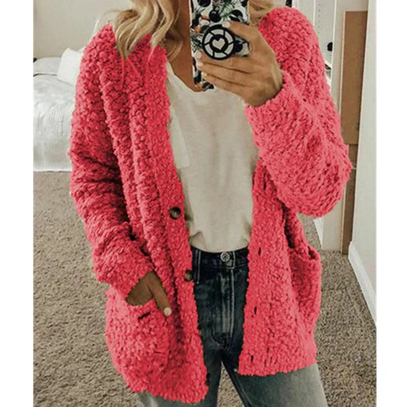 Esarine - Gilet Chaud Ouvert Confort