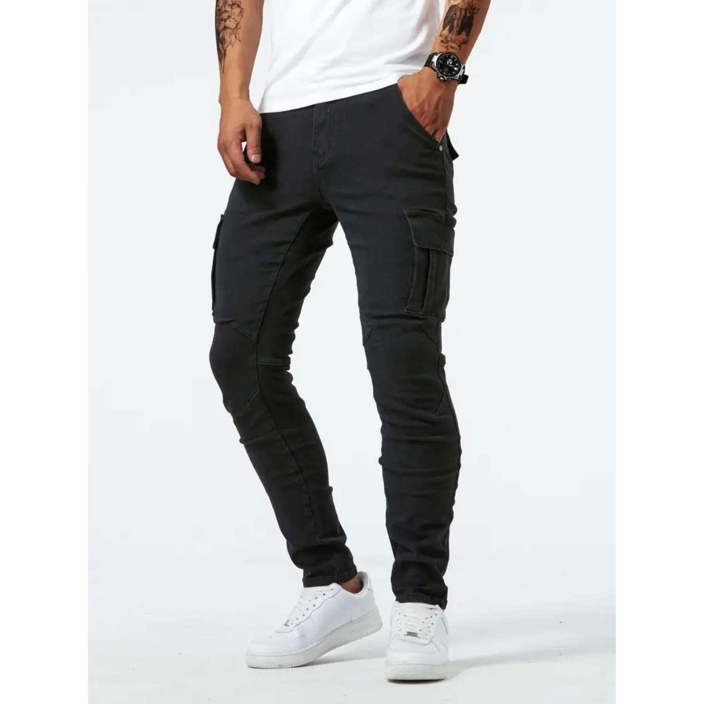 Timothée | Jean Cargo Homme | Confort et Style Polyvalent
