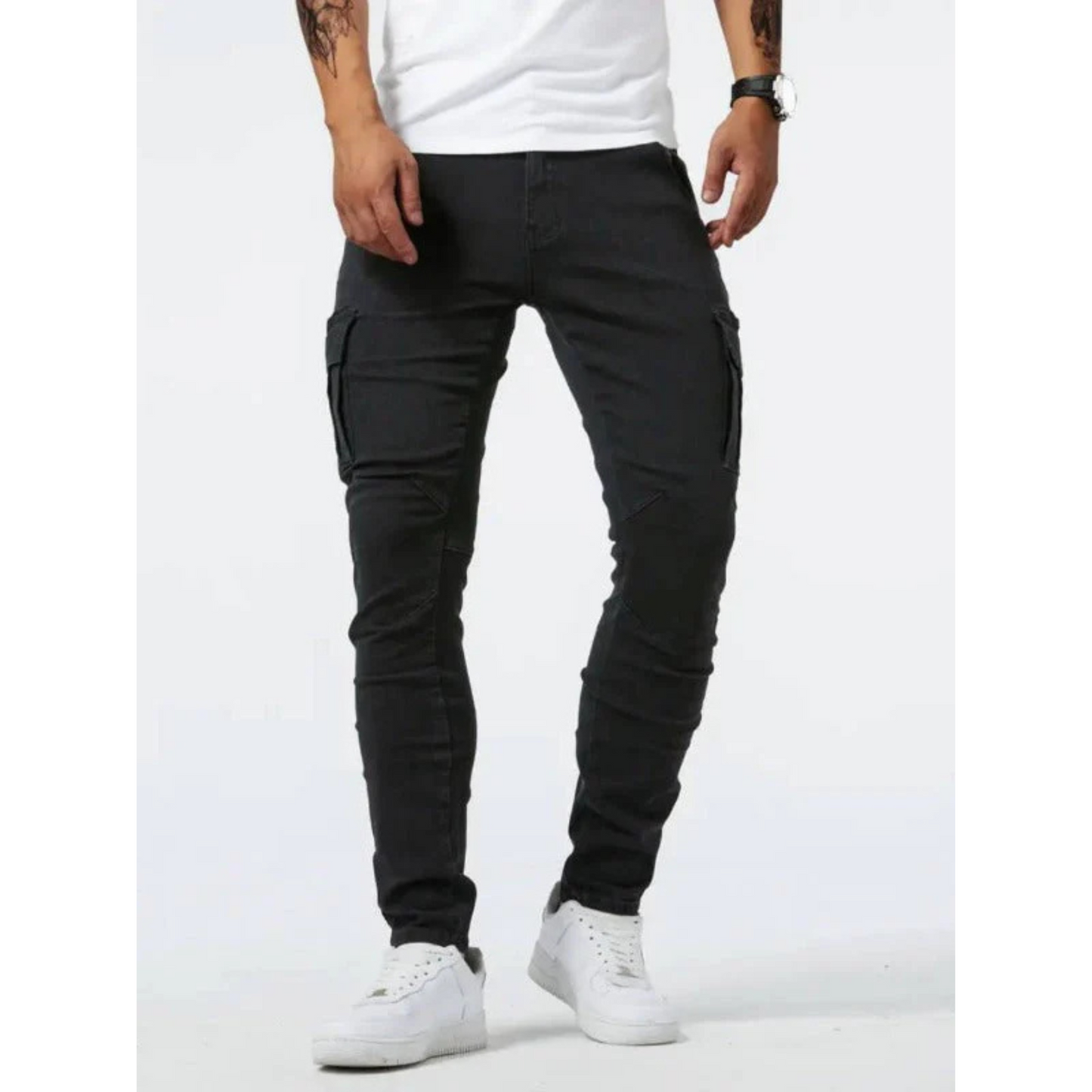 Timothée | Jean Cargo Homme | Confort et Style Polyvalent