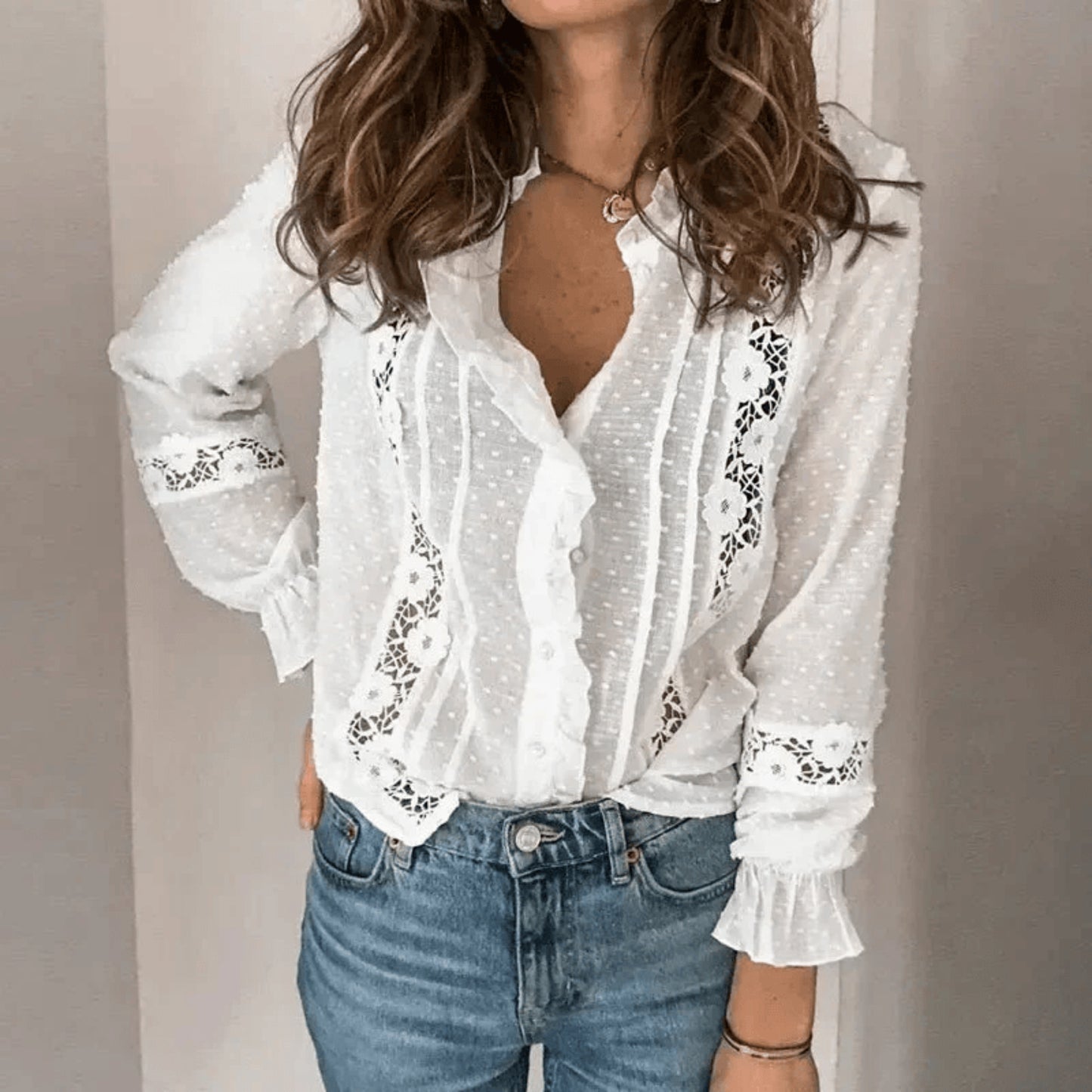 Joyélle | Chemise Boutonnée Pour Femme | Manches Longues