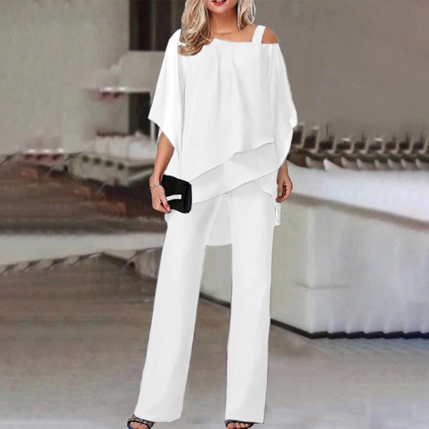 Femmes Ensemble Deux Pièces | Jumpsuit Épaules Dénudées
