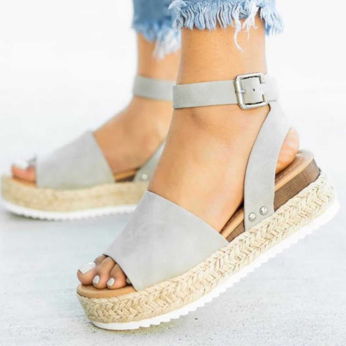 Ouida | Sandales Compensées Pour Femme | Boucle Réglable