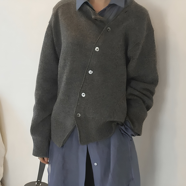 Lena - Pull Boutonné Chic