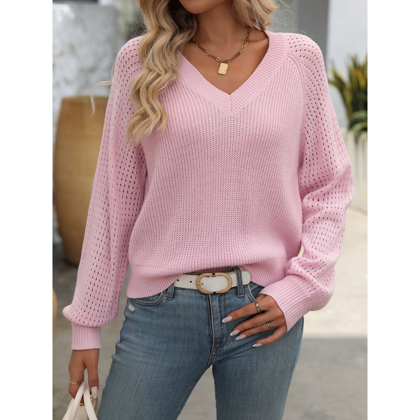 Maelynn | Pull Décontracté Pour Femme | Confortable Col V