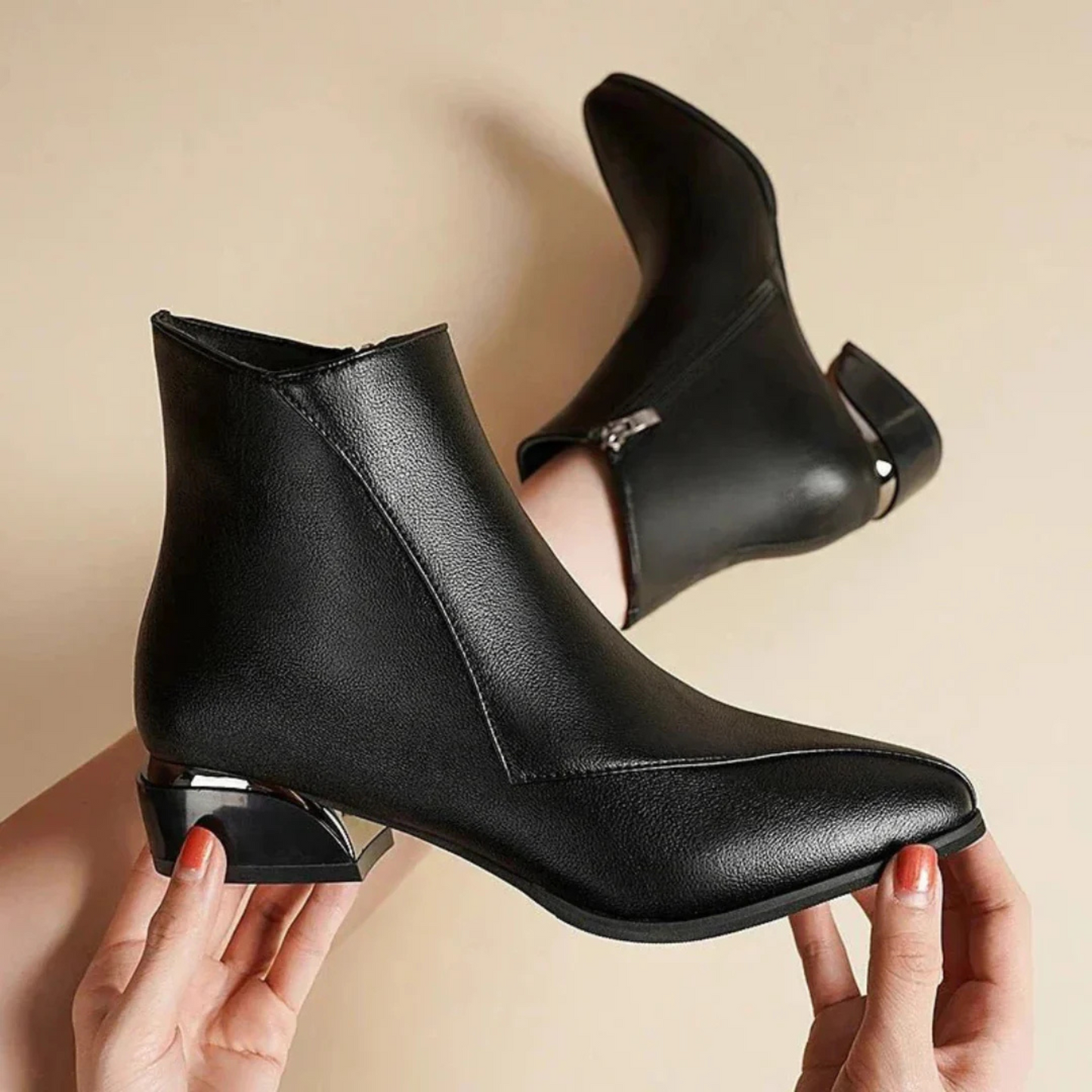 Ombeline | Femme Bottes Hautes | Praticité et Stabilité au Quotidien