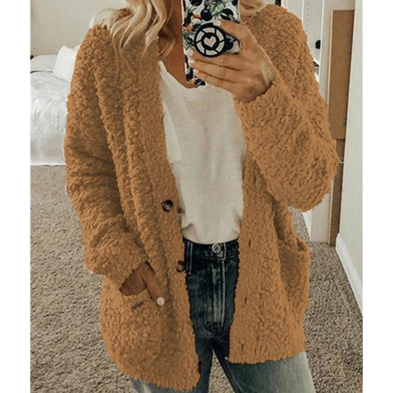 Esarine - Gilet Chaud Ouvert Confort