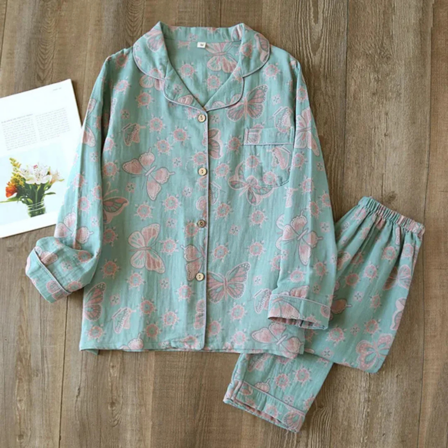 Isabeau | Femme Pyjama Deux Pièces | Tissu Léger et Fluide