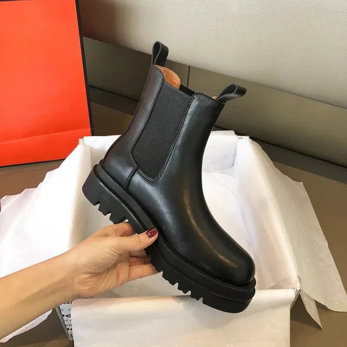Katriane | Bottines Chelsea Pour Femme | Confort Haut
