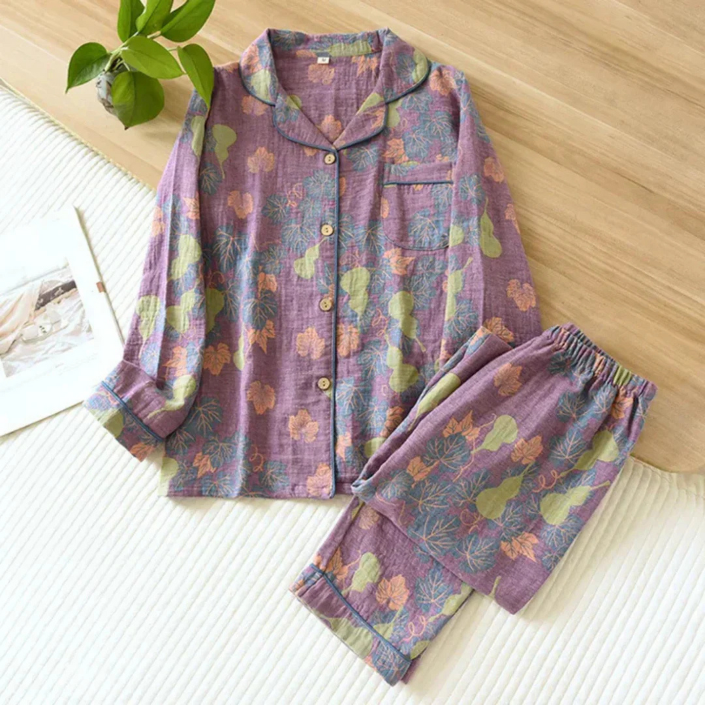 Isabeau | Femme Pyjama Deux Pièces | Tissu Léger et Fluide
