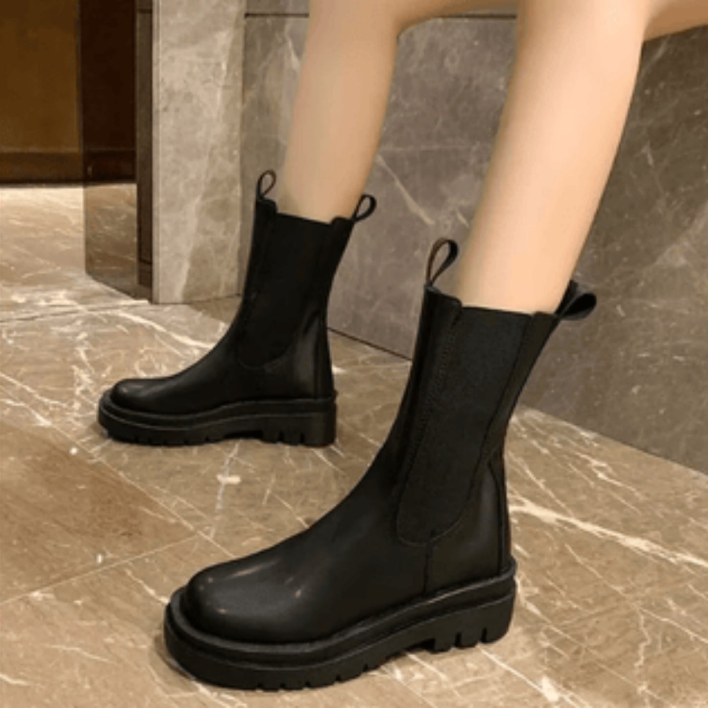 Katriane | Bottines Chelsea Pour Femme | Confort Haut