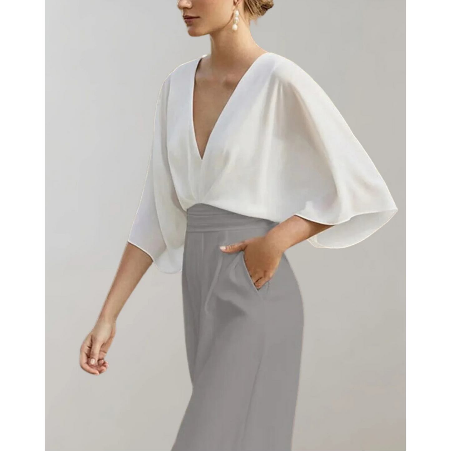 Ameline | Combinaison Femme | Tissu Fluide Ajusté