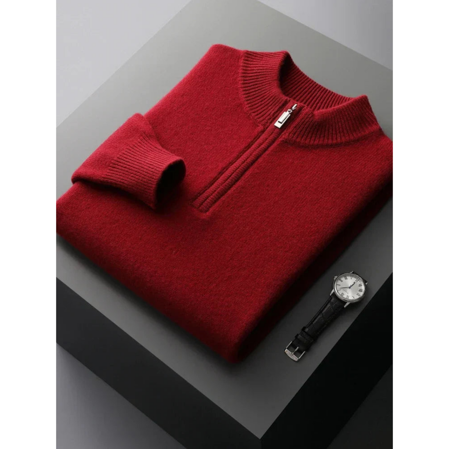 Gerald | Pull Homme Zippé | Col Montant Chaud