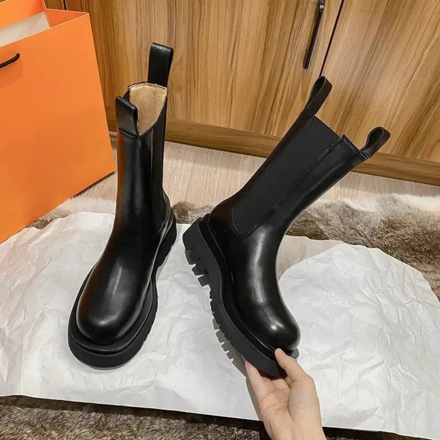 Katriane | Bottines Chelsea Pour Femme | Confort Haut