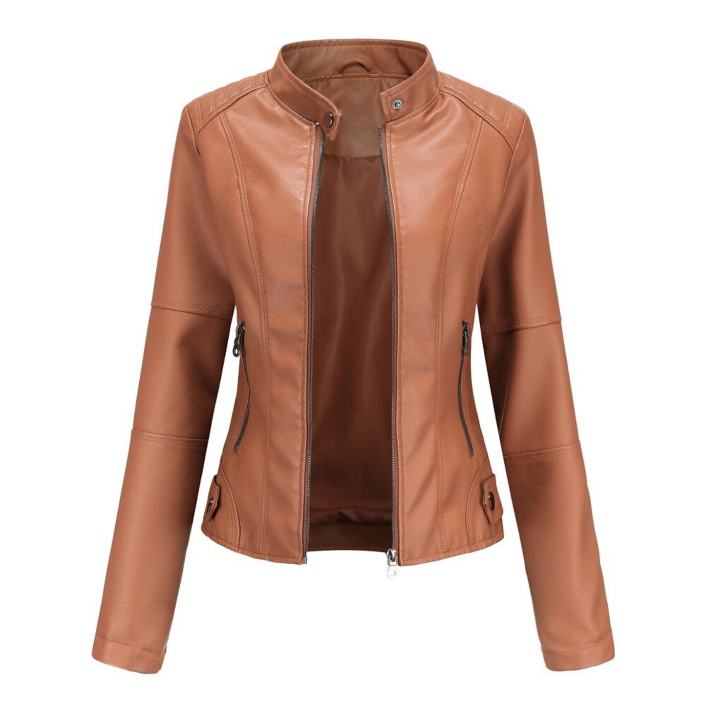 Véra-Lou | Femme Veste | Coupe Structurée et Col Mao