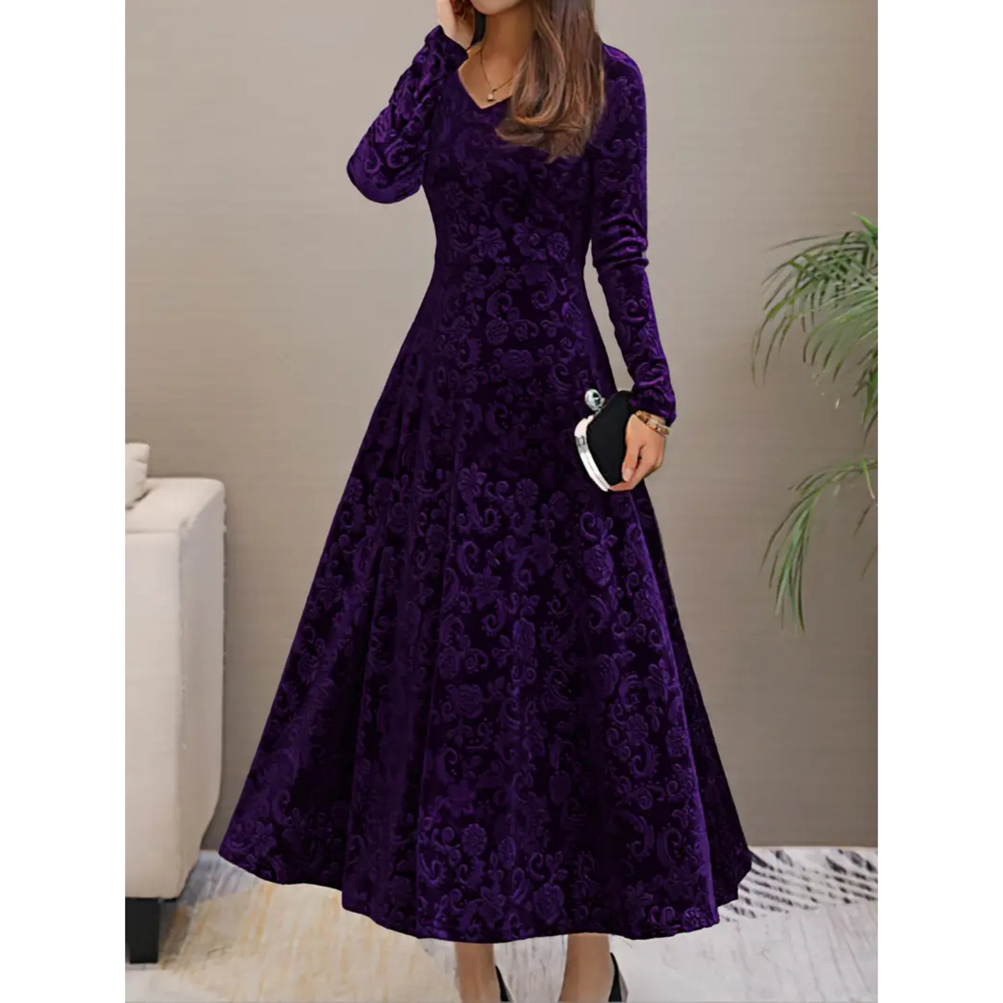 Mirene | Femme Robe Longue | Coupe Fluide et Intemporelle