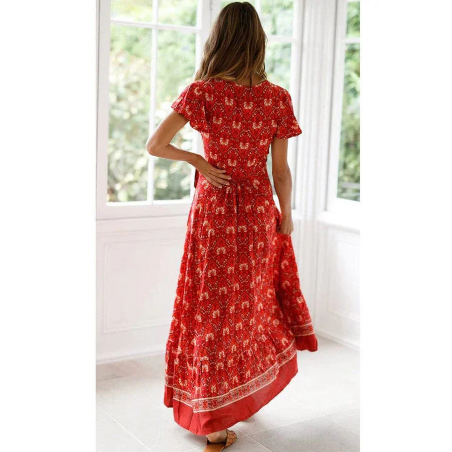 Femmes Robe Fendue | Style Ibiza Tendance