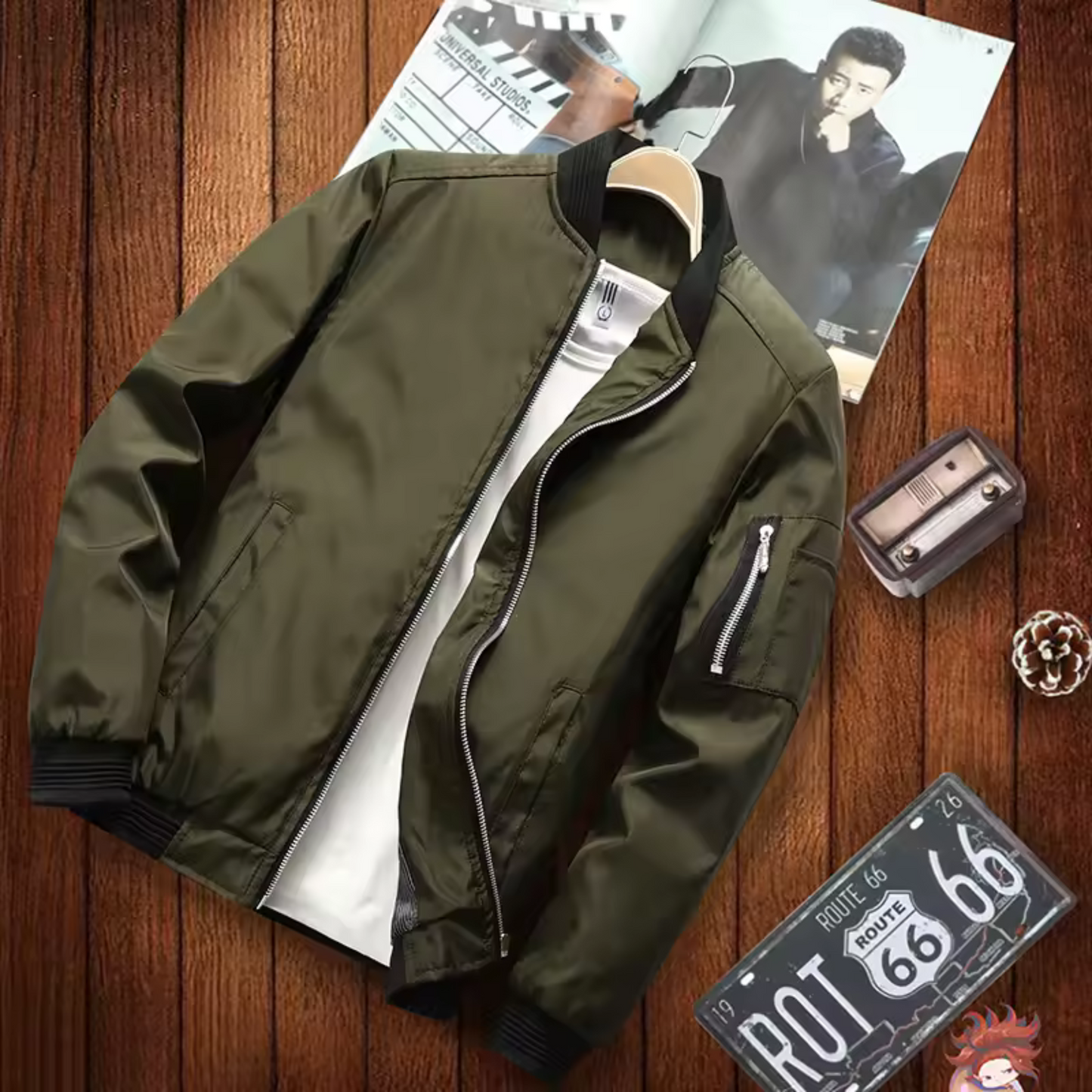 Sacha | Homme Blouson Bomber | Multi-Poches et Coupe-Vent