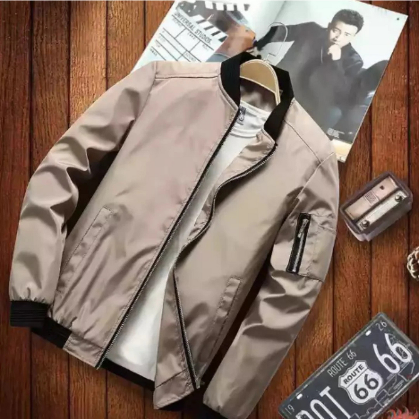 Sacha | Homme Blouson Bomber | Multi-Poches et Coupe-Vent