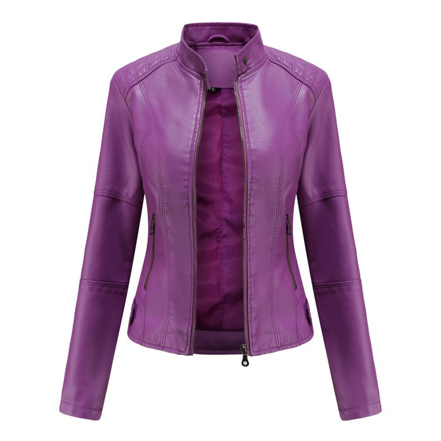 Véra-Lou | Femme Veste | Coupe Structurée et Col Mao