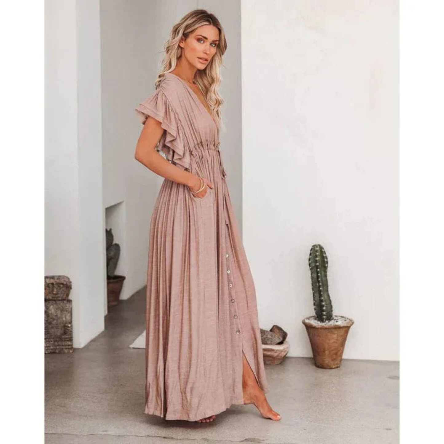Femmes Robe Maxi Ibiza | Coupe Fluide